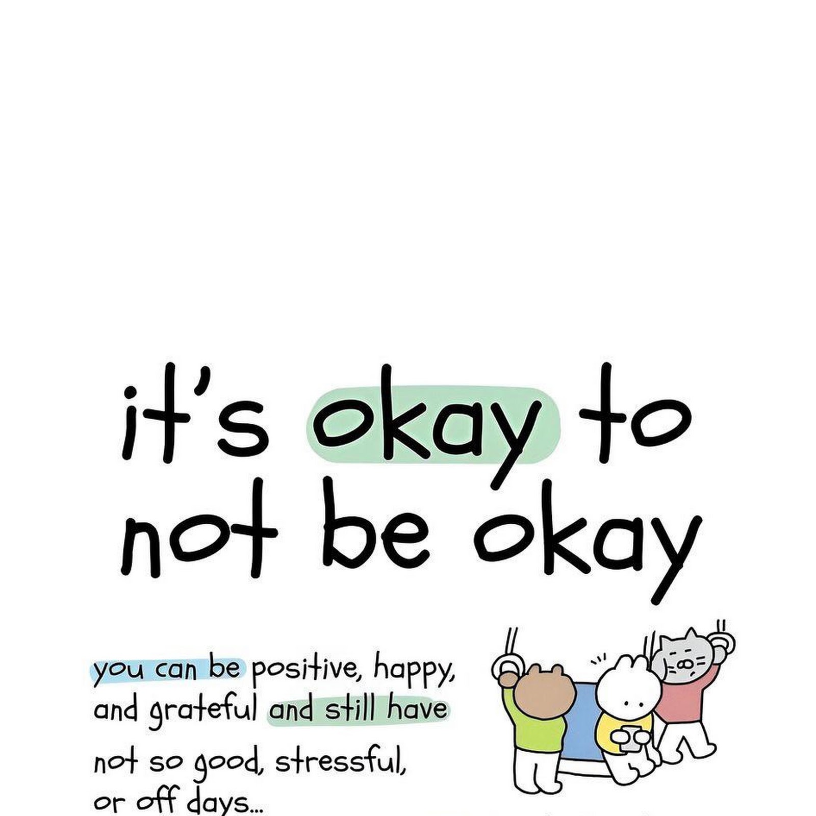 Download Cute Mental Health Illustration iPhone