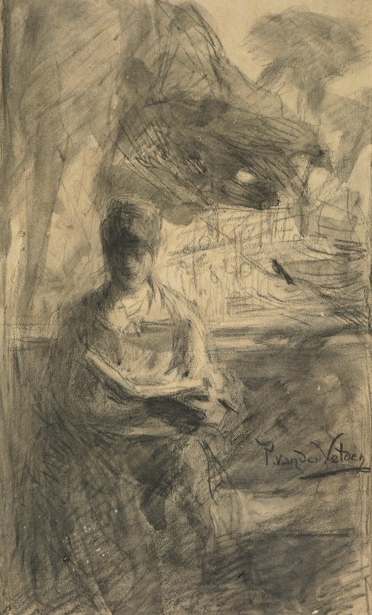 Woman reading 1871 1873