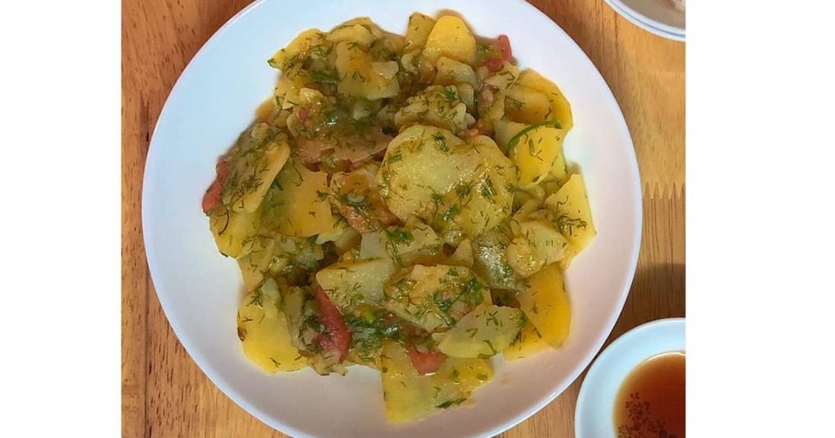 Khoai tây xào cà chua, thì là!