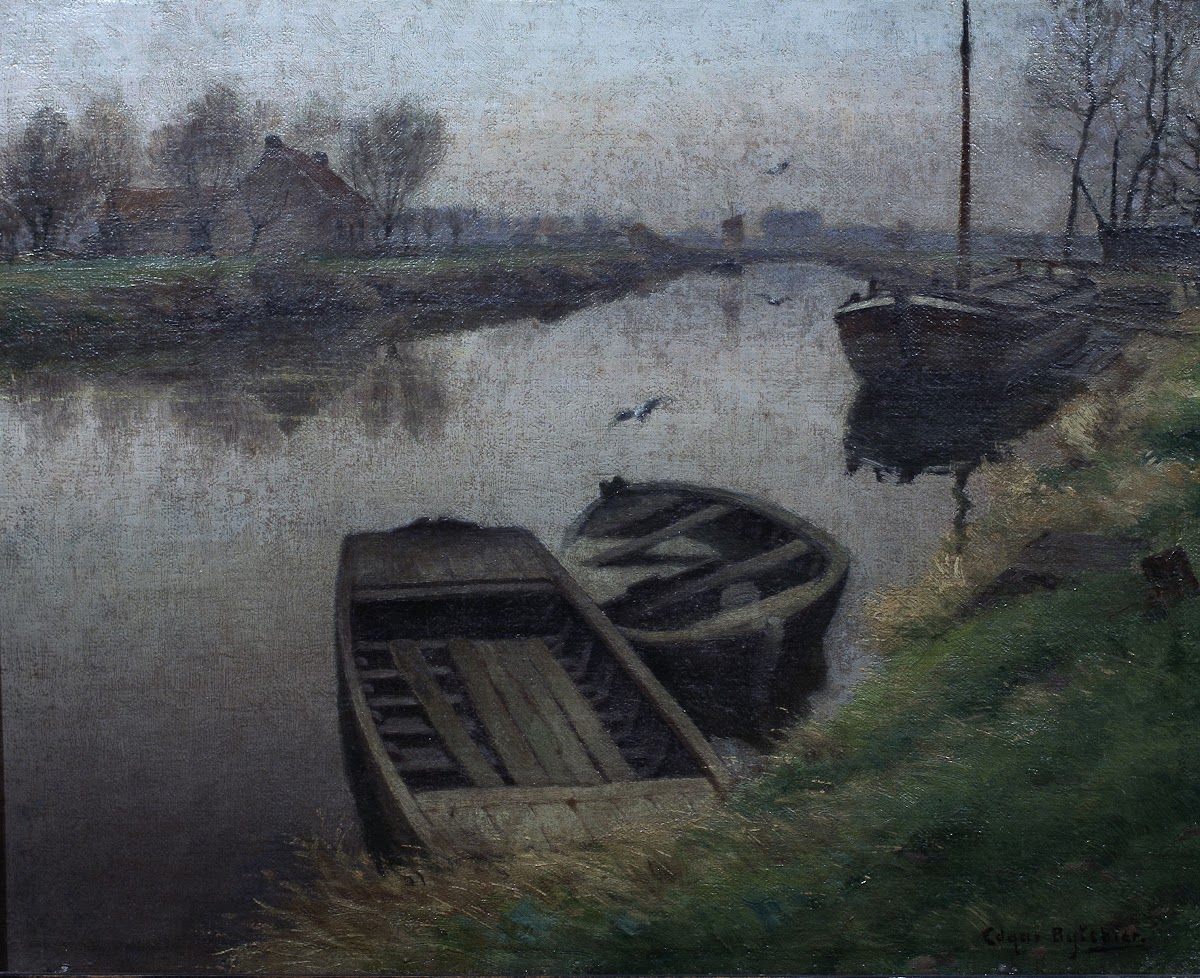 The River Scheldt at Merelbeke 20th century