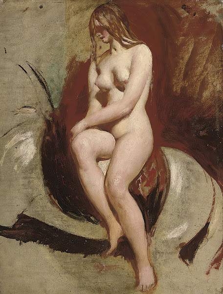 Seated female nude