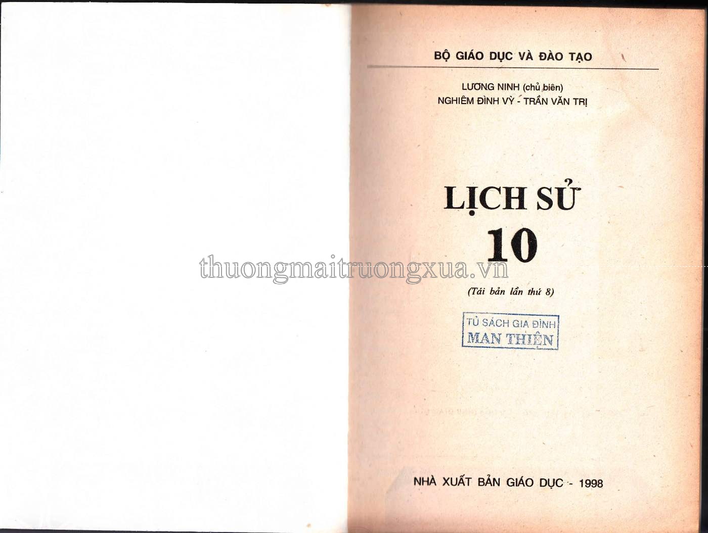 Lịch sử 10 (1998) - Trang 1
