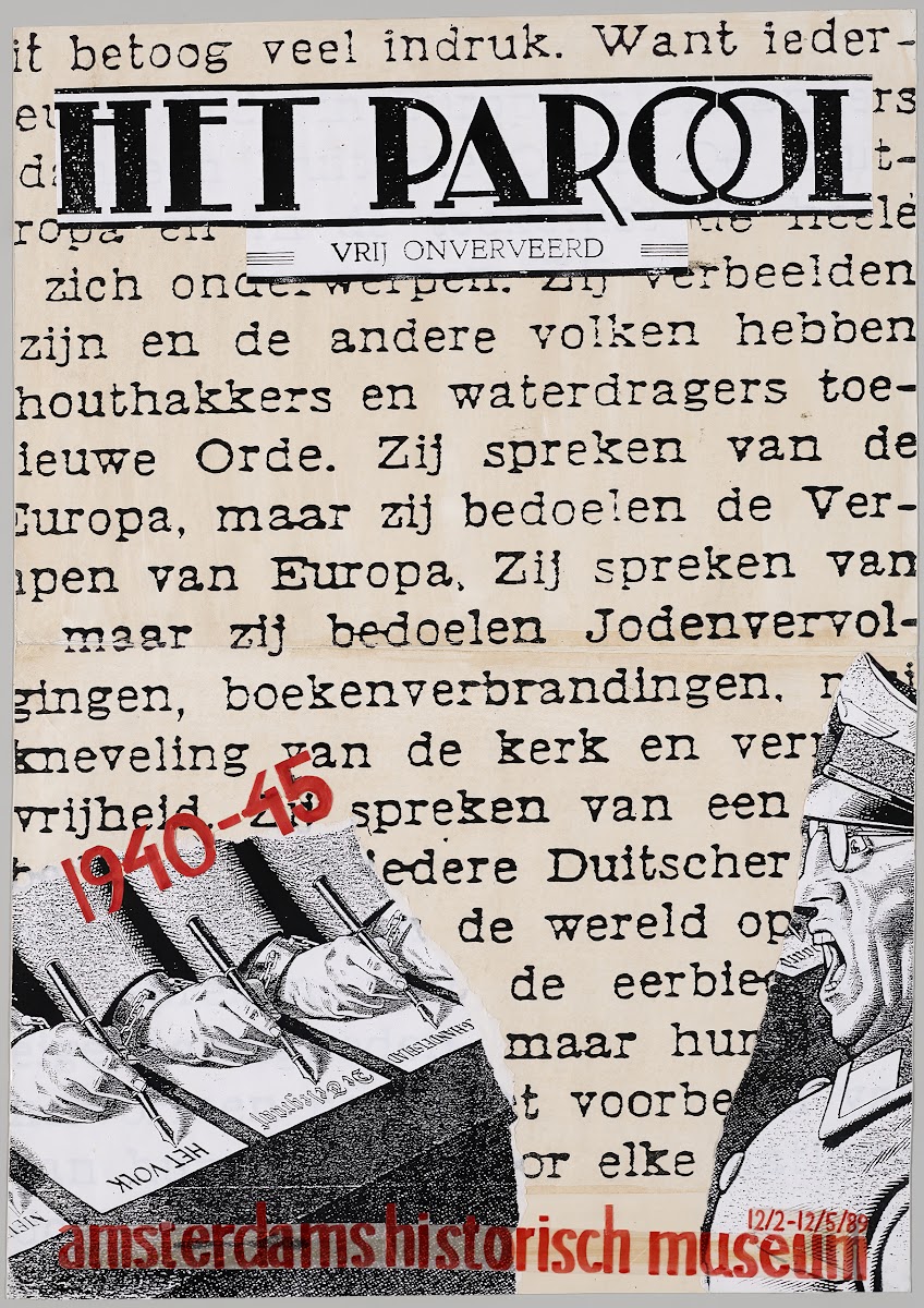 Het Parool Vrij Onverveerd 1940 1945 1989