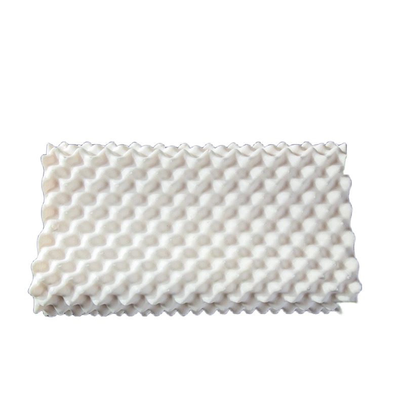 Natural latex neck pillow with massage structure