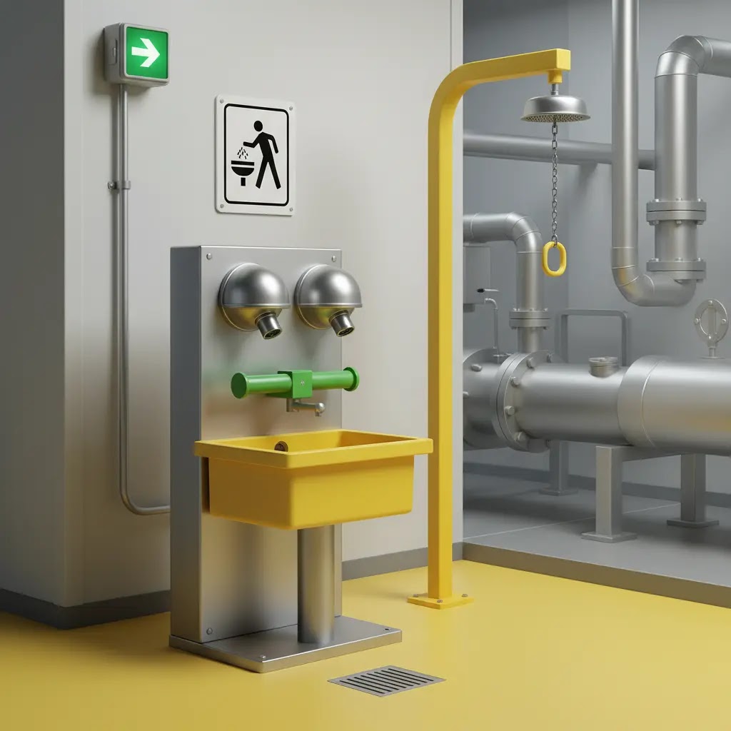 Persyaratan OSHA untuk emergency eyewash station di tempat kerja