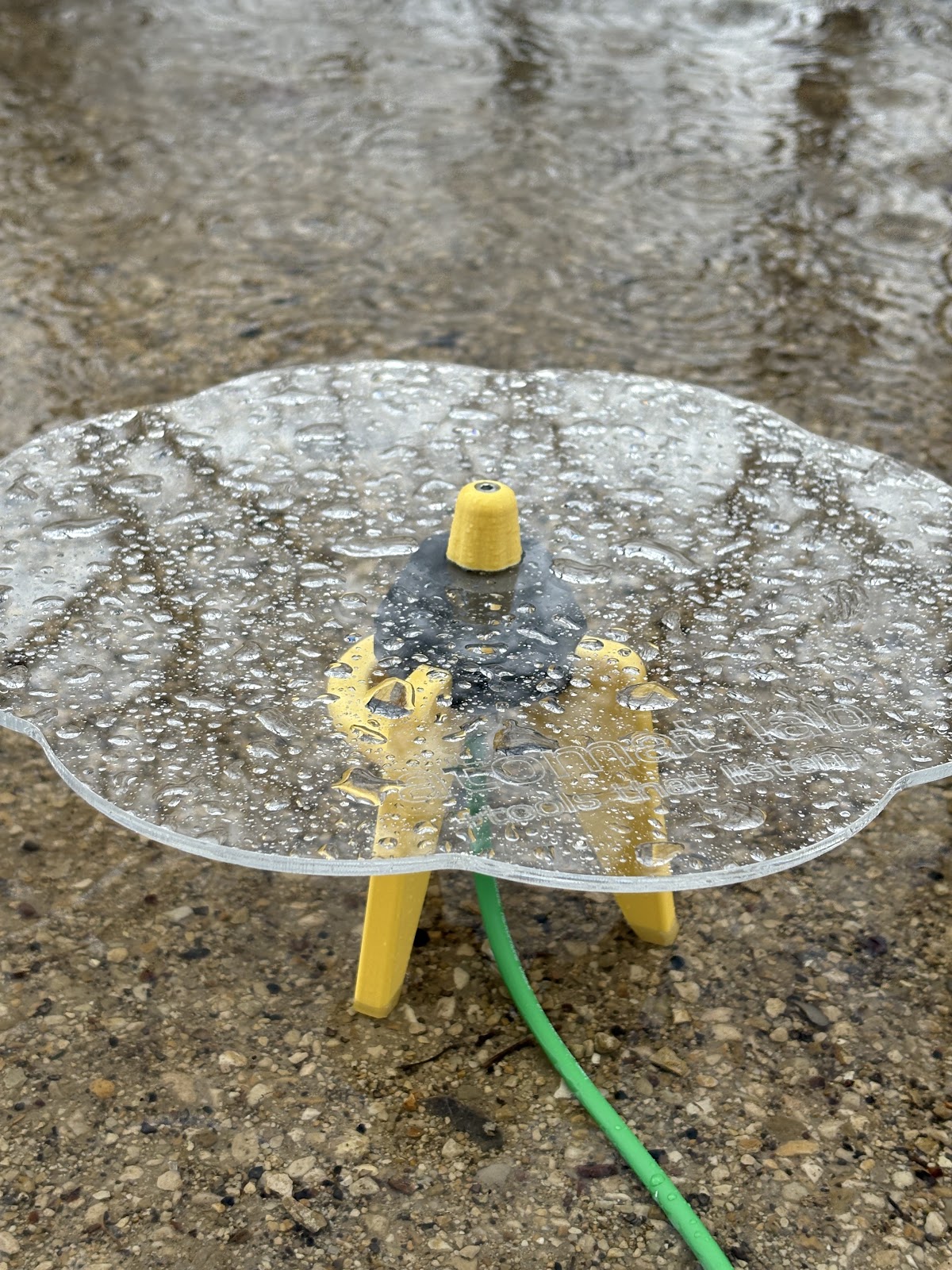 Raincatcher rain-recording attachment for the FIELD5 contact microphone