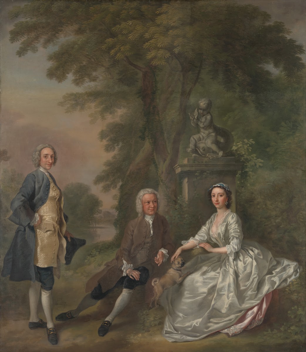 Jonathan Tyers with His Daughter Elizabeth and Her Husband John Wood between 175