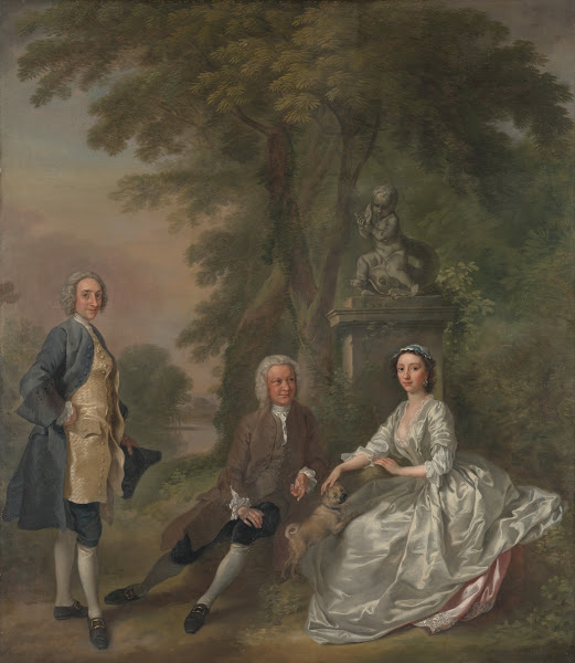 Jonathan Tyers with His Daughter Elizabeth and Her Husband John Wood between 175