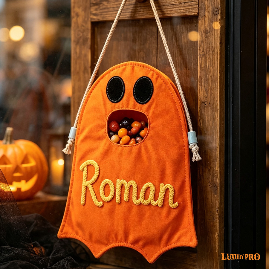 Halloween Ghost Trick or Treat Bag‑Multicolor