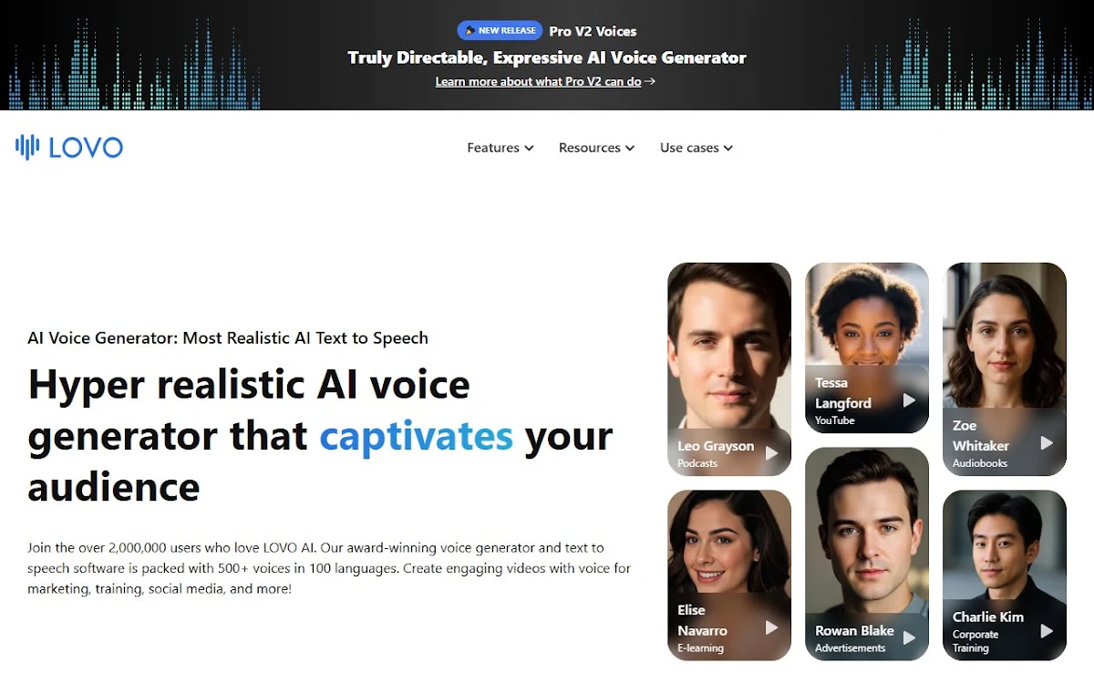 Captura de AI Voice Generator