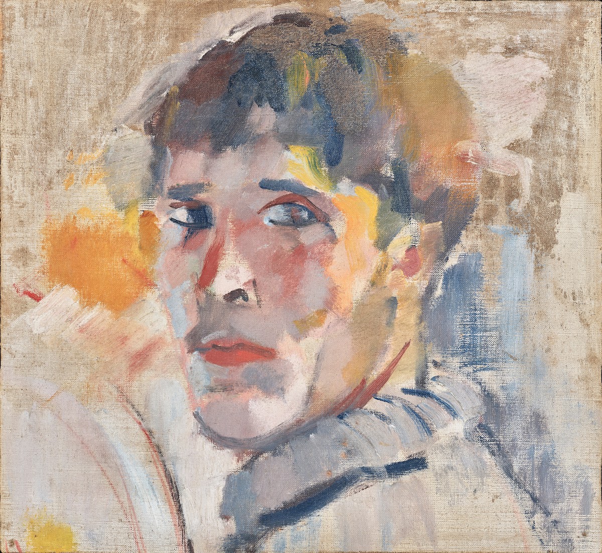Portrait of Rik without hat 1911