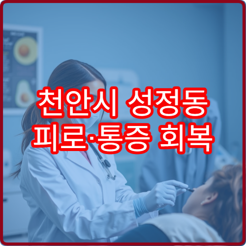 천안시 성정동 피로·통증 회복 위한 야간 한의원 추천