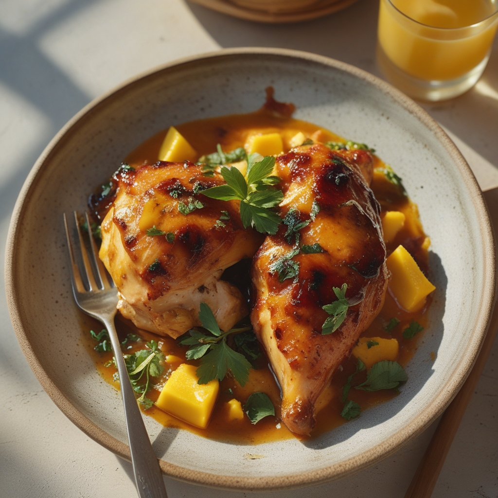 Easy Mango Glazed Chicken Recipe for Quick Weeknight Dinner – Simple & Flavorful