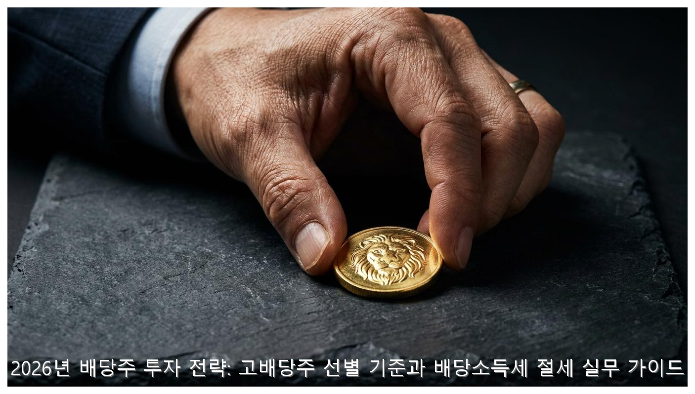 2026년 배당주 투자 전략: 고배당주 선별 기준과 배당소득세 절세 실무 가이드 핵심 안내 및 분석 인포그래픽 (5)