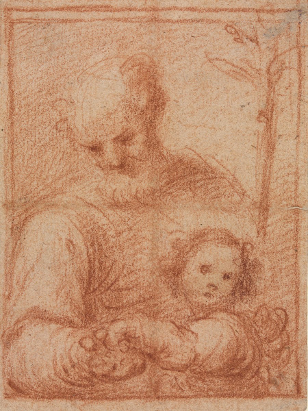 Joseph and Child recto 16th century