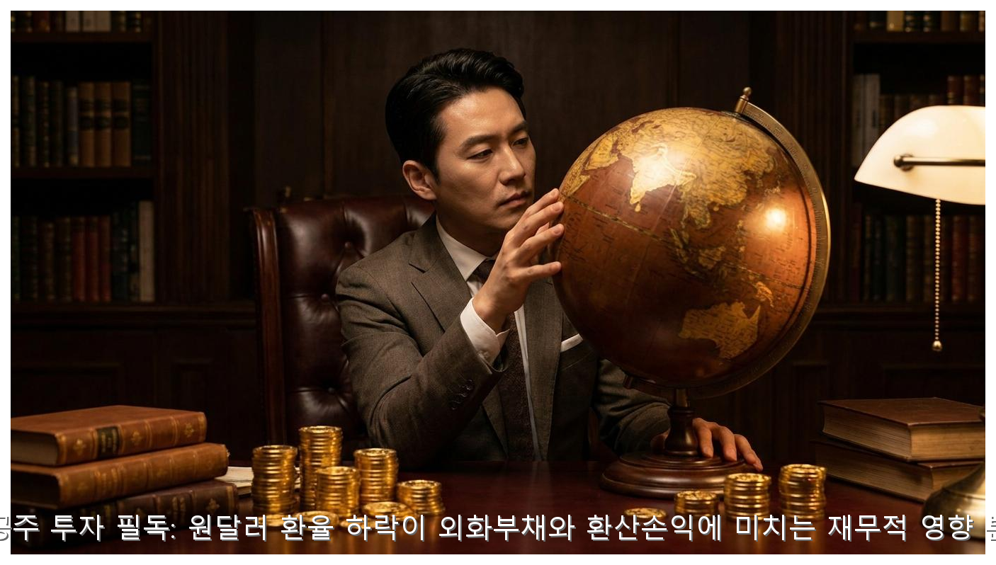 항공주 투자 필독: 원달러 환율 하락이 외화부채와 환산손익에 미치는 재무적 영향 분석 핵심 안내 및 분석 인포그래픽 (2)