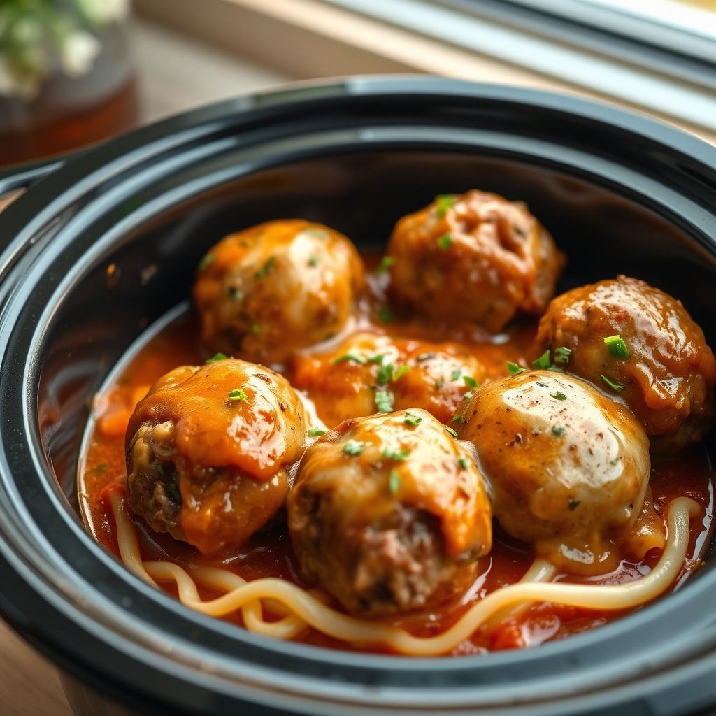 Easy Slow Cooker Salisbury Steak Meatballs Recipe (30-Minute Comfort Dinner)