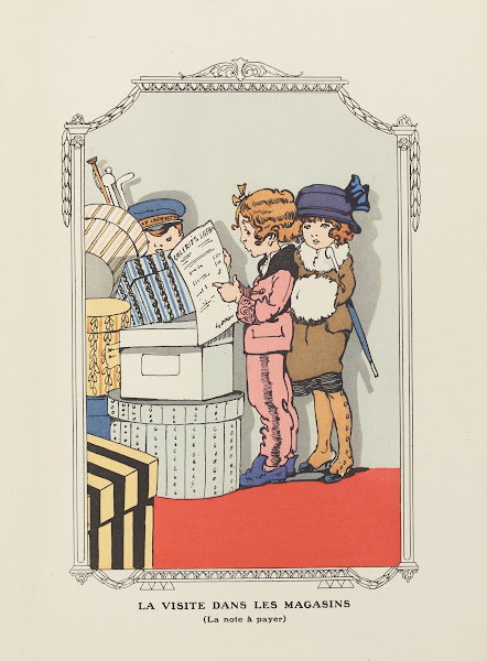 La visite dans les magasins 1920