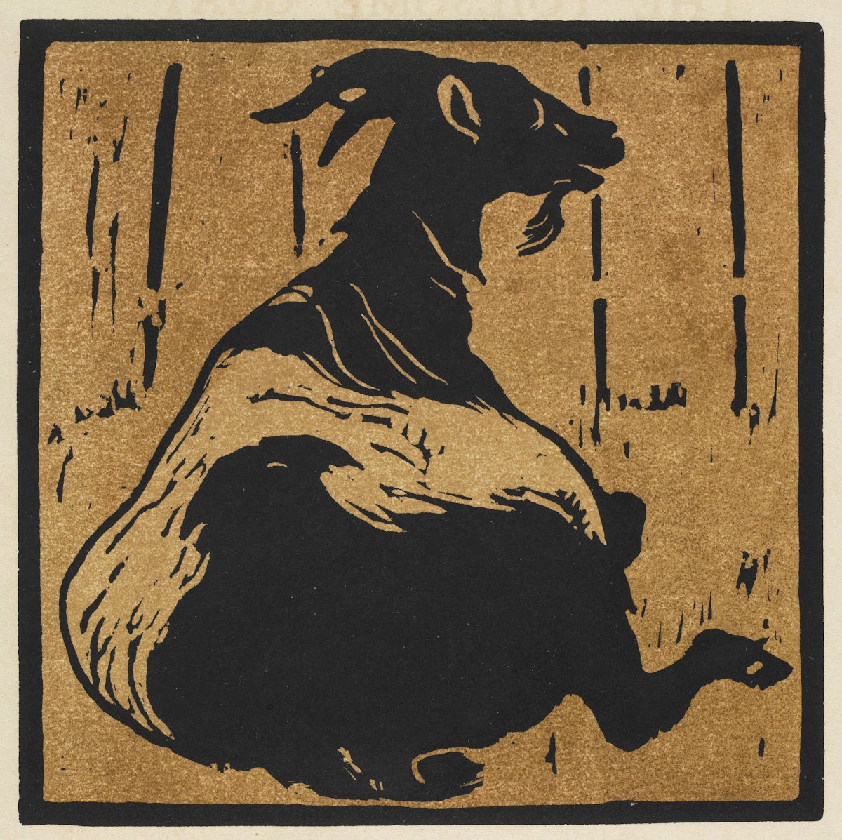 The Square Book of Animals The Toilsome Goat 1899