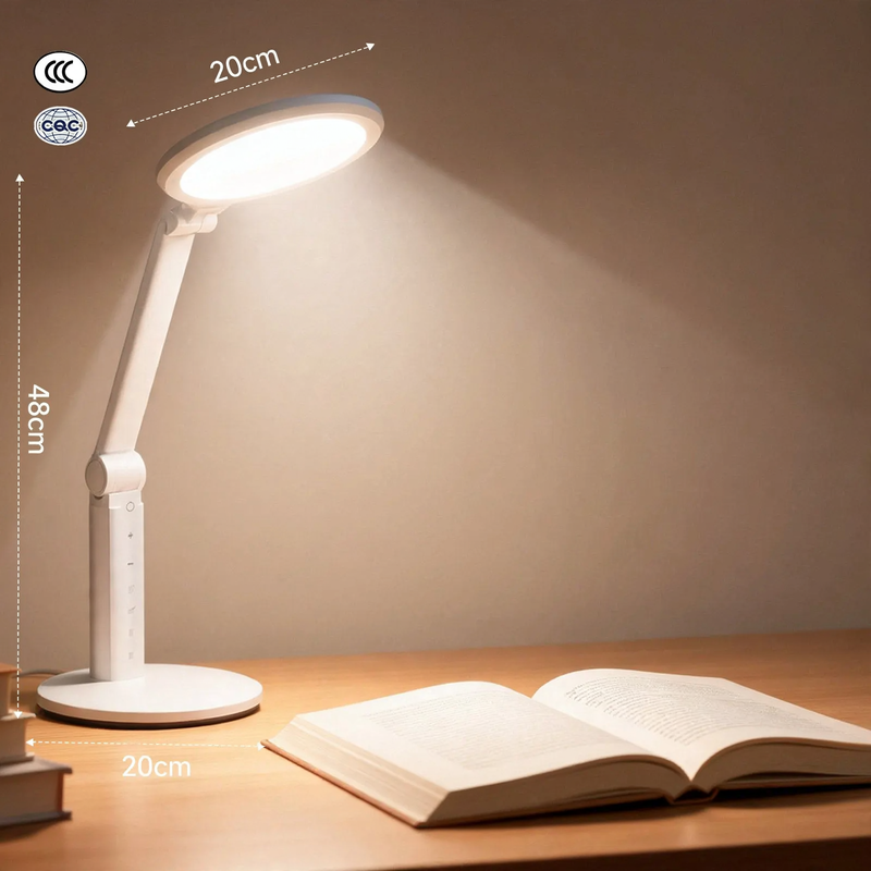 Vollspektrum-LED-Schreibtischlampe mit Augenschutz