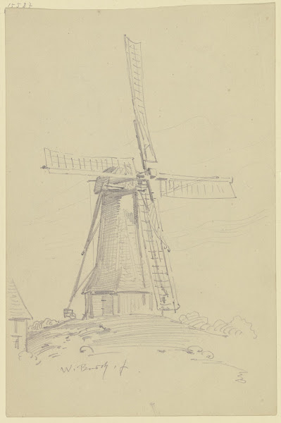 Dutch windmill ca 1865  1870