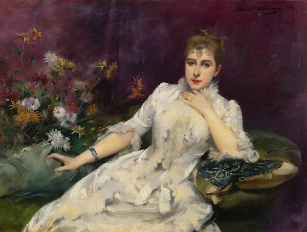 La Dame Avec Les Fleurs 1883