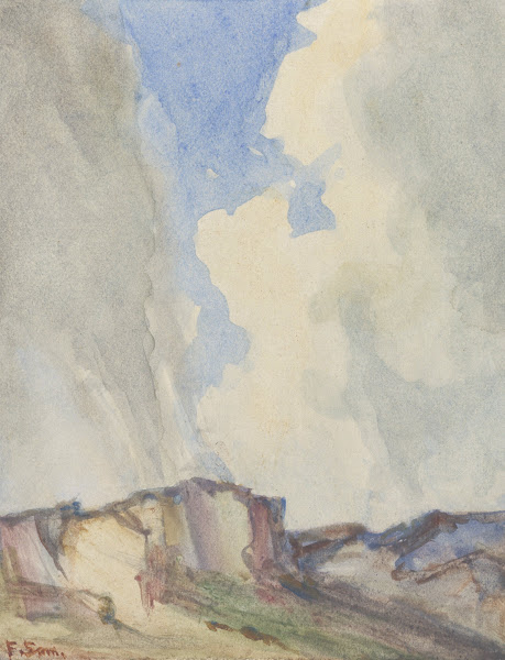 Duinlandschap met zandafgraving onder stormachtige lucht 1872   1944