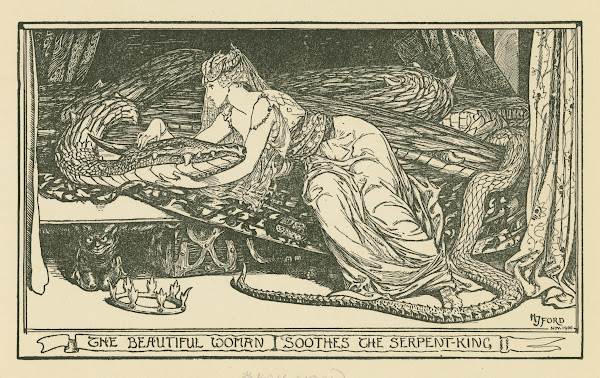The beautiful woman soothes the serpent king 1901