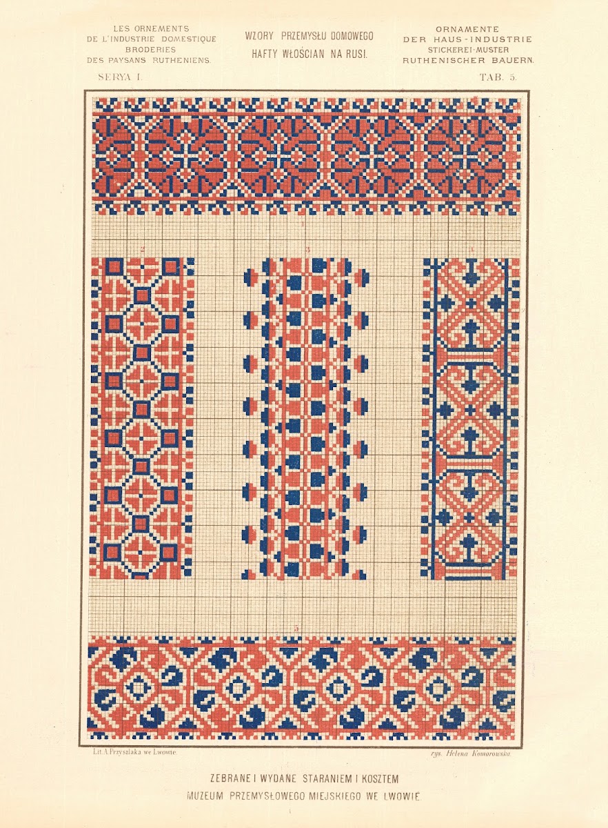 Les ornements de lindustrie domestique  Broderies des paysans Rutheniens vol2 Pl