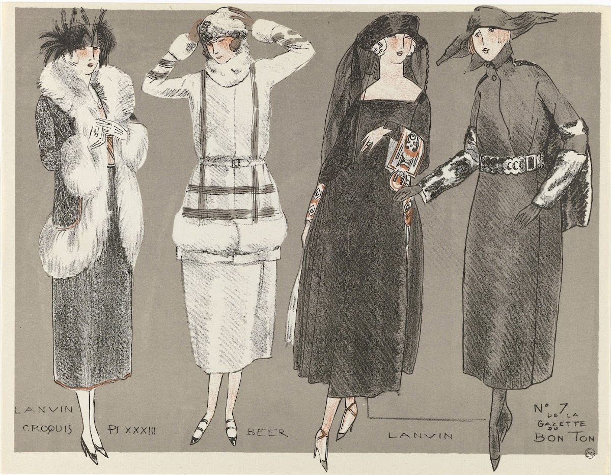 Croquis Pl XXXIII Lanvin Beer Lanvin 1920