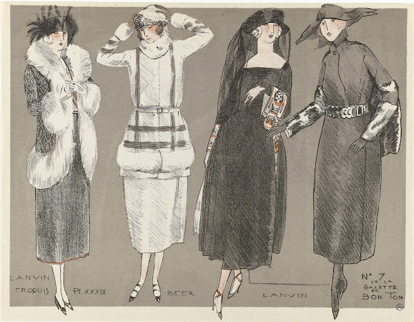 Croquis Pl XXXIII Lanvin Beer Lanvin 1920