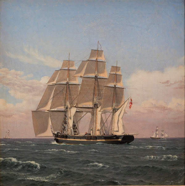 The corvette Najaden under sail 1833