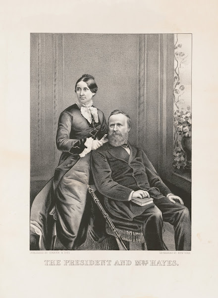 The President and Mrs Hayes 19th century