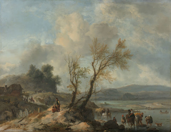 Landscape with Sandy Path beside a River c 1655