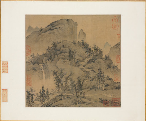 Travelers In Autumn Mountains 130050