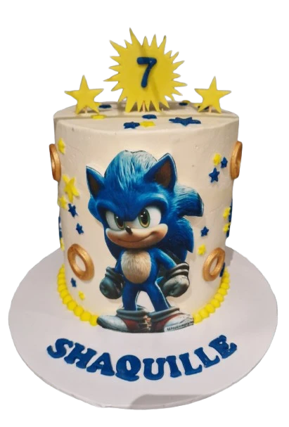 Sonic Themed Buttercream Cake CB-NC739