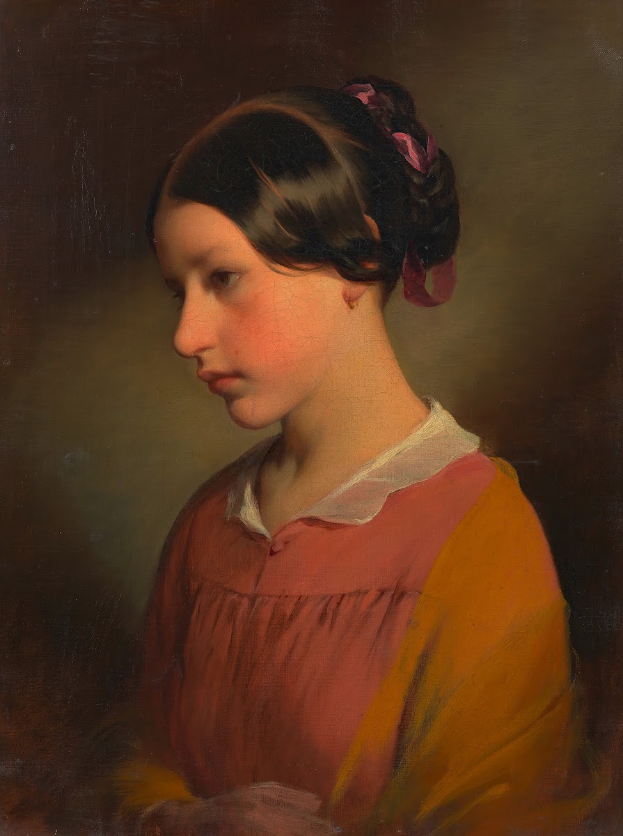 Ludmilla Amerling Tochter des Künstlers als Kind 1847