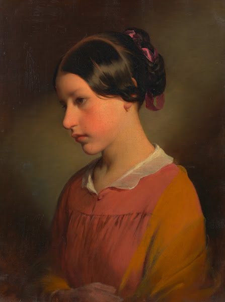 Ludmilla Amerling Tochter des Künstlers als Kind 1847