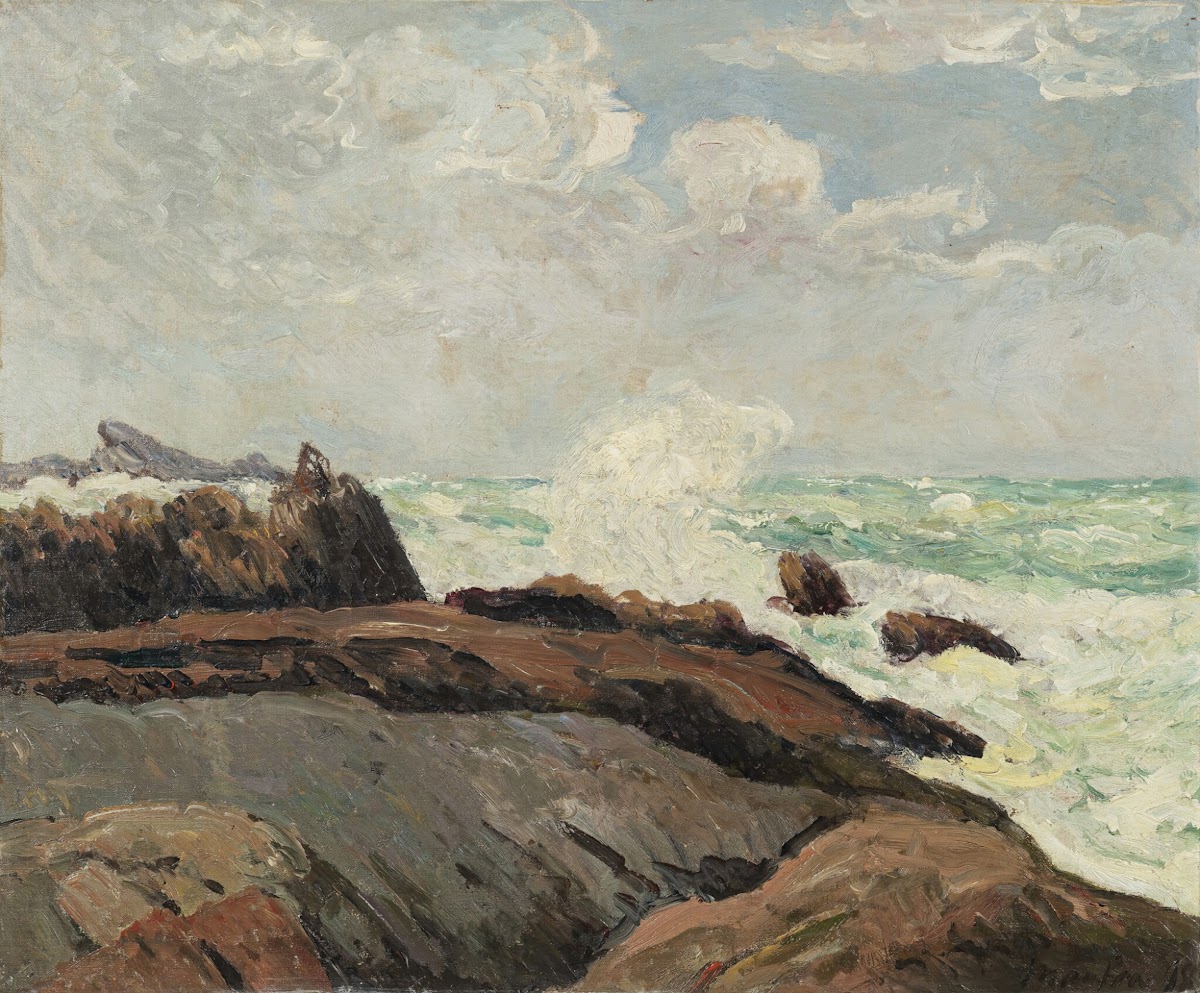 Mer forte à Saint Guénolé Penmarch 1898
