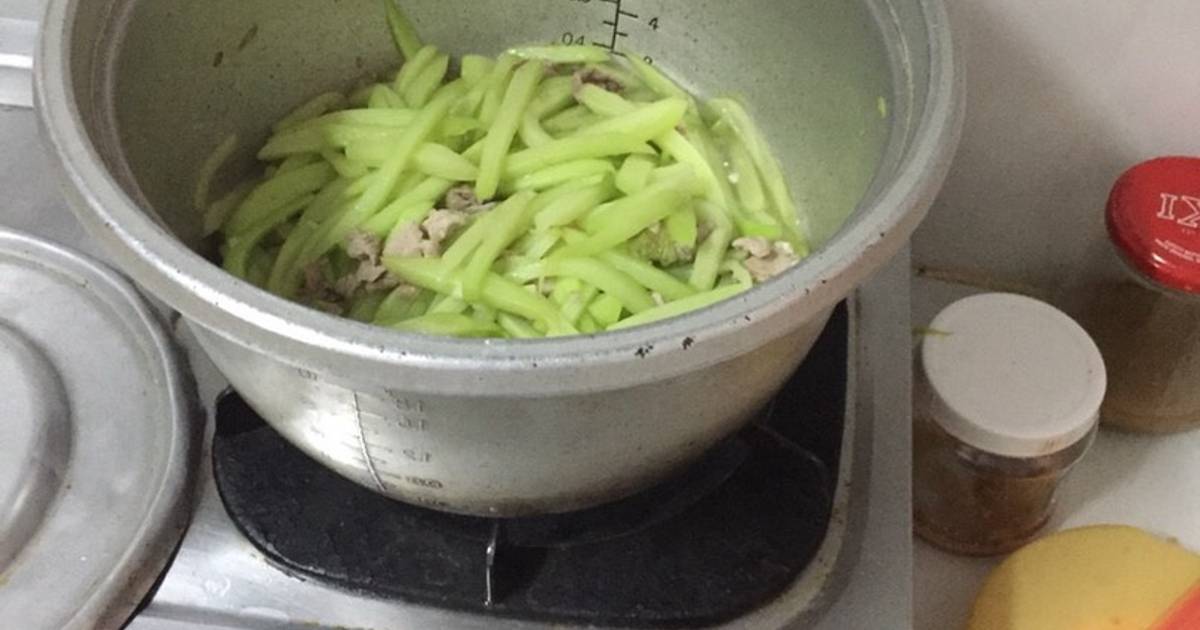 Su su xào thịt heo