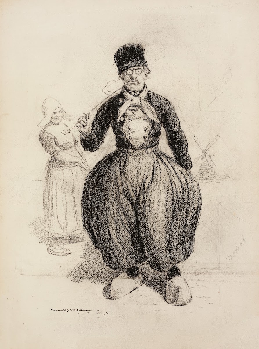 Portrait of a Dutch man in native dress 1903