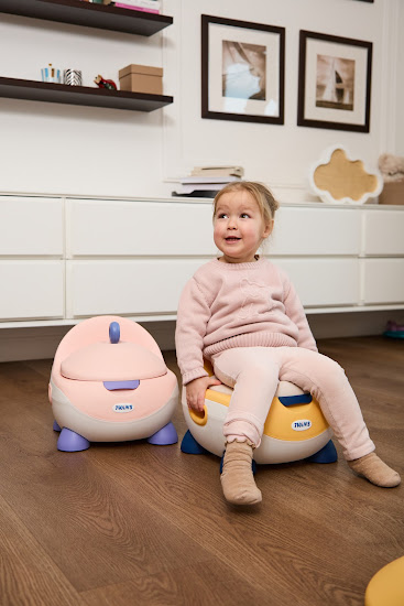 Children's potty Twins Penguin yellow