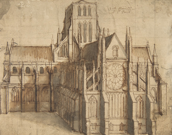Old St Pauls Cathedral London seen from the East 165658