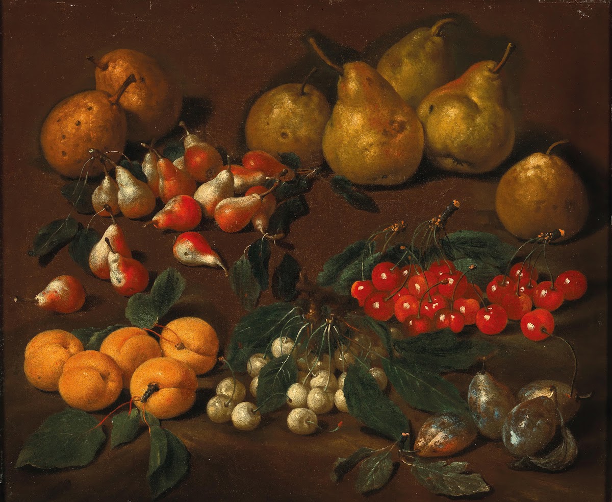 Pears apricots cherries and plums