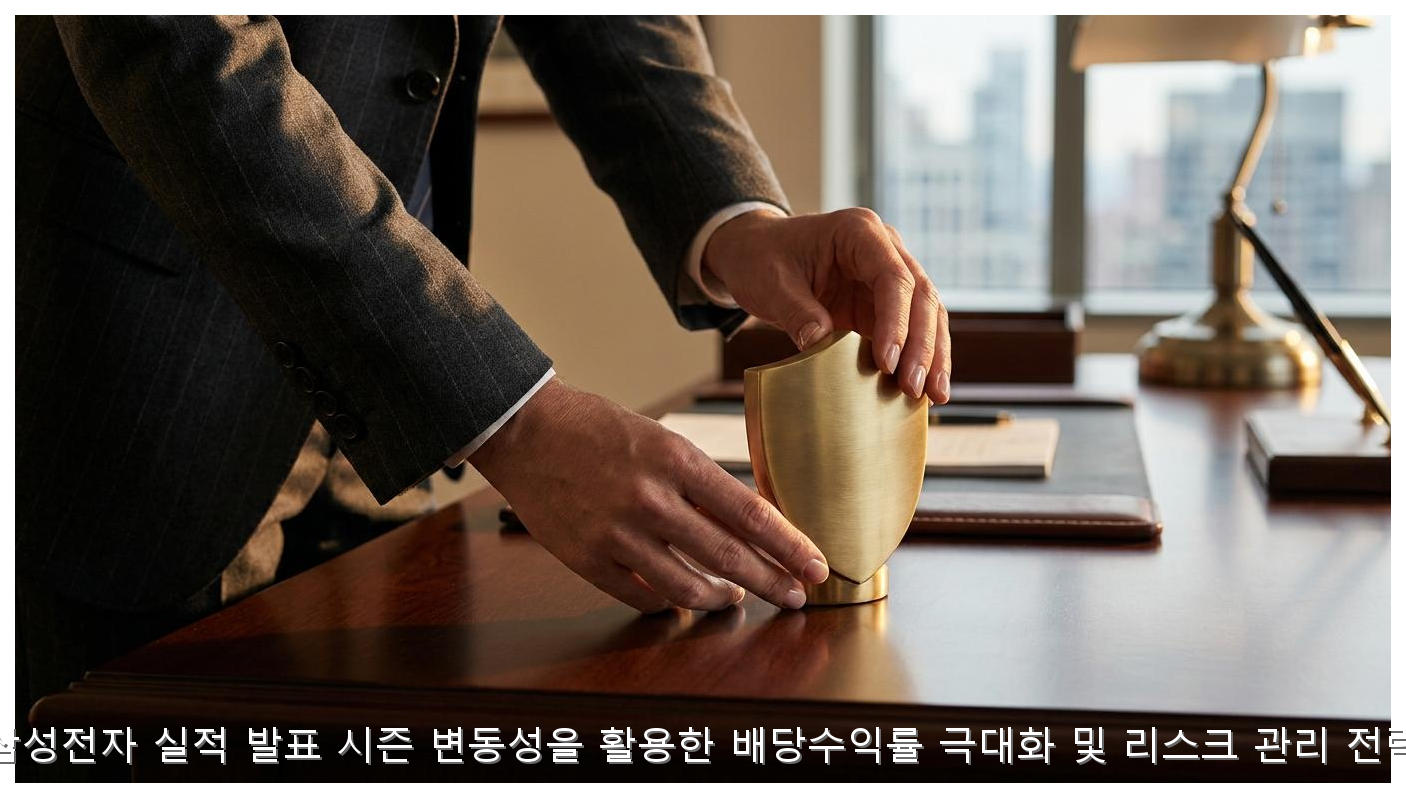 삼성전자 실적 발표 시즌 변동성을 활용한 배당수익률 극대화 및 리스크 관리 전략 핵심 안내 및 분석 인포그래픽 (3)