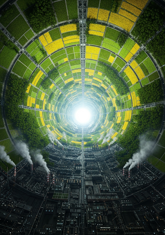 Futuristic Arcology Farm