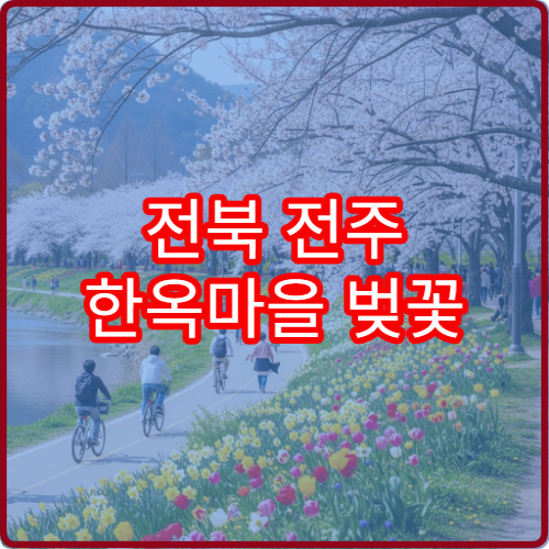 전북 전주 한옥마을 벚꽃 전통 공연 무대 좌석 배치