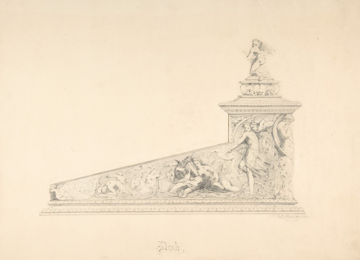 Design for a Desk with Decorations from A Midsummer Nights Dream 1851