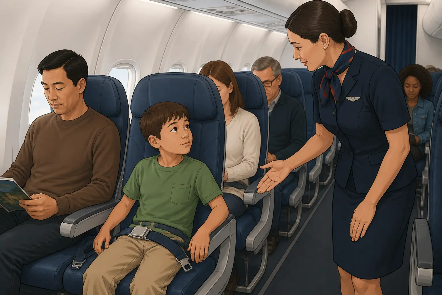 Editorial image for Canadian Airline Cancels Flight After Child Refuses Seatbelt