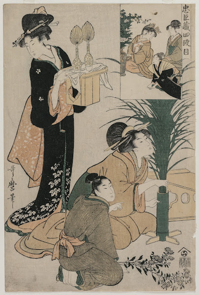 Chushingura Act IV of The Storehouse of Loyalty late 1790s